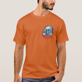 Blue Guy gemengde media T-shirt