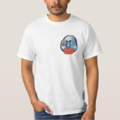 Blue Guy gemengde media T-shirt (Voorkant)