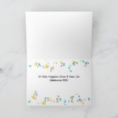 Blue Guy Met Feest Pet Happy Birthday Kaart (Binnen)