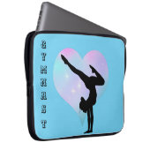Blue Gymnast-laptophoes voor meisjes Hoesje laptop Laptop Sleeve (Voorkant Rechts)