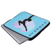 Blue Gymnast-laptophoes voor meisjes Hoesje laptop Laptop Sleeve (Voorkant onderkant)
