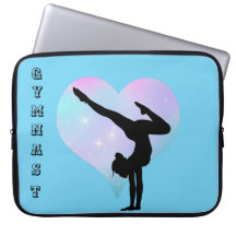 Blue Gymnast-laptophoes voor meisjes Hoesje laptop