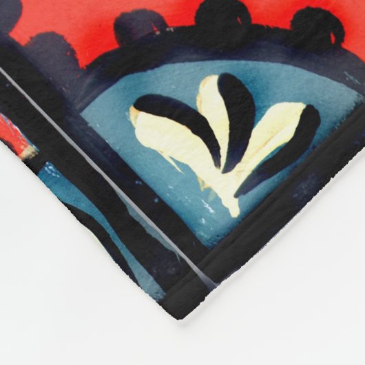 Blue Gypsi Fleece Deken (Hoek)