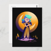 Blue Hair Girl en Gothic Duck Briefkaart (Voorkant / Achterkant)