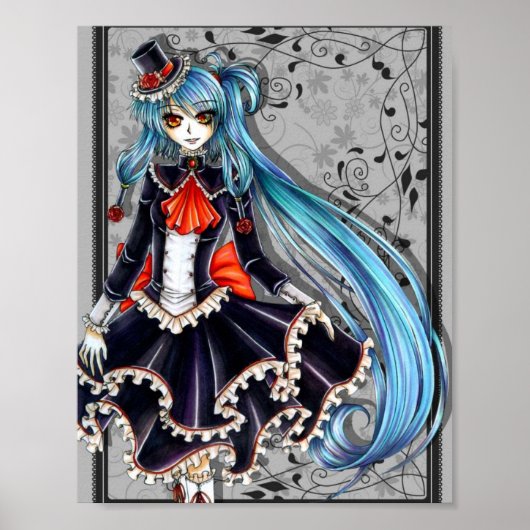 Blue Hair Lolita Poster (Voorkant)
