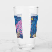 Blue Hair Mermaid Girl Zee Shell Fish Fantasy Art Glas (Links)