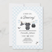 Blue Halloween Baby brouwt Baby shower Kaart (Voorkant)