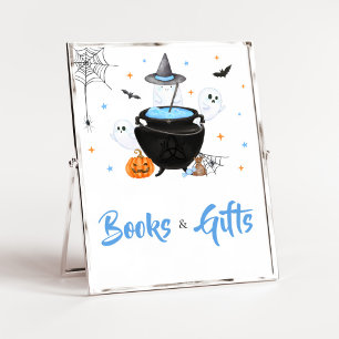 Blue Halloween Baby is het brouwen van boeken en g Poster