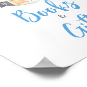 Blue Halloween Ghost Little Book Boeken en geschen Poster (Hoek)