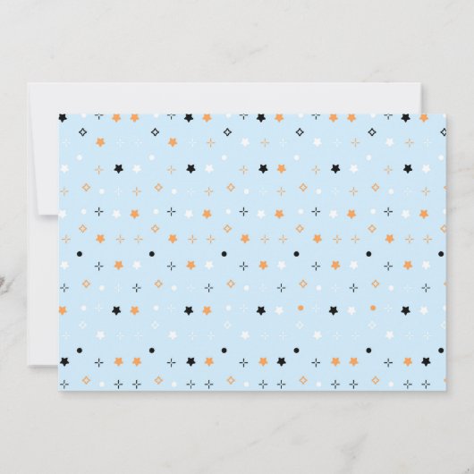 Blue Halloween Ghost Thank You Card Bedankkaart (Achterkant)