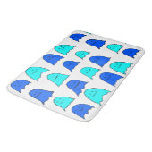 Blue Halloween Ghosts Badmat (Gekanteld)