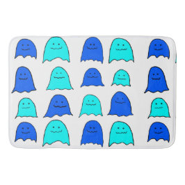 Blue Halloween Ghosts Badmat