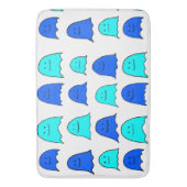 Blue Halloween Ghosts Badmat (Voorkant Verticaal)