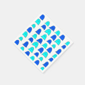 Blue Halloween Ghosts Servet (Hoek)