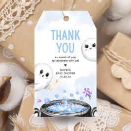 Blue Halloween Het is een Boy Baby shower Favoriet Cadeaulabel