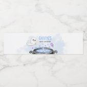 Blue Halloween Het is een Boy Baby shower Waterfles Etiket (Enkel label)