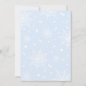 Blue Halloween Little Boo Baby shower Kaart (Achterkant)