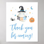 Blue Halloween Little Book Bedankt voor je komst Poster (Voorkant)