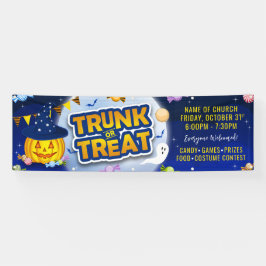 Blue Halloween Snoep Trunk of Treat Cute Pumpkin Spandoek