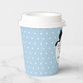 Blue Halloween Theme Baby Boo Shower Papieren Bekers (Rechts)