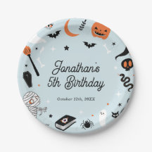 Blue Halloween Verjaardagsfeestje Jongen