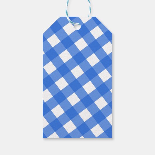 Blue Hamburger Summer Cookout Barbecue BBQ Party Cadeaulabel (Achterkant)