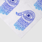 Blue Hamsa Hand / Evil Eye Defence / Hand of Mary Tissuepapier (Detail)