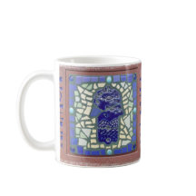 Blue Hamsa Mosaic Yellow en Green