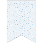 Blue Hand-Drawn Après Bébé Boy Baby Shower Vlaggetjes (Eerste vlag)