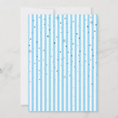 Blue Hand Drawn Apres Ski Winter Birthday Party Kaart (Achterkant)