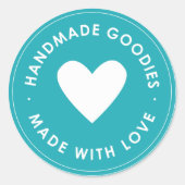 Blue Handmade Goodies Sticker (Voorkant)