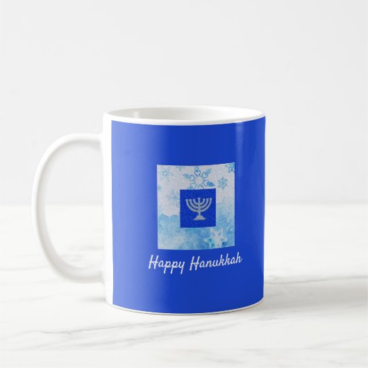  Blue Hanukkah Koffiemok (Links)