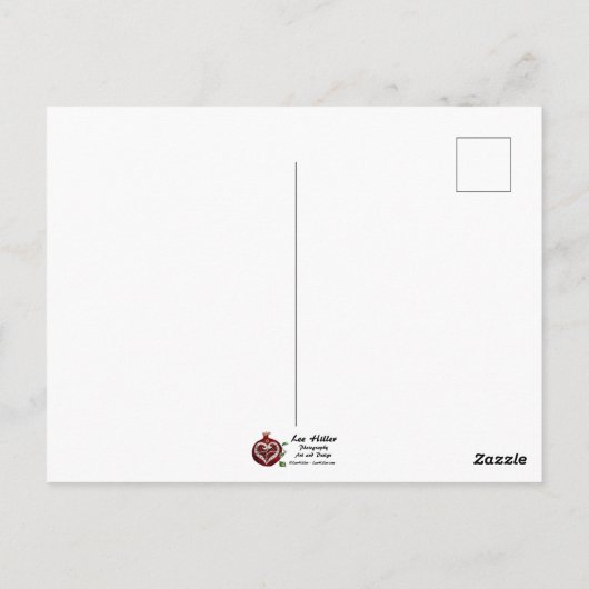 Blue Hanukkah Menorah Briefkaart (Achterkant)