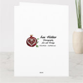 Blue Hanukkah Menorah Kaart (Achterkant)