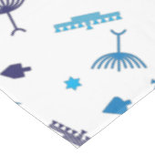 Blue Hanukkah-symbolen Tafelkleed (Gekanteld)