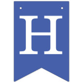 Blue Happy Birthday 3 Letter Naam Boy Man Tom Vlaggetjes (Eerste vlag)