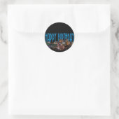 Blue Happy Birthday Las Vegas Sticker (Tas)