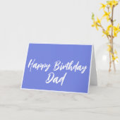 Blue Happy Birthday papa uit de Kaart van Daughter (Gele Bloem)