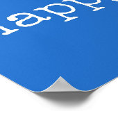 Blue Happy Birthday Poster (Hoek)