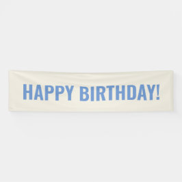  Blue Happy Birthday Spandoek