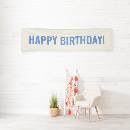 Blue Happy Birthday Spandoek (Insitu)