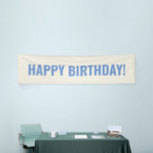 Blue Happy Birthday Spandoek (Beurs)