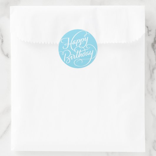BLUE HAPPY BIRTHDAY | STICKER (Tas)