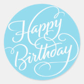 BLUE HAPPY BIRTHDAY | STICKER (Voorkant)