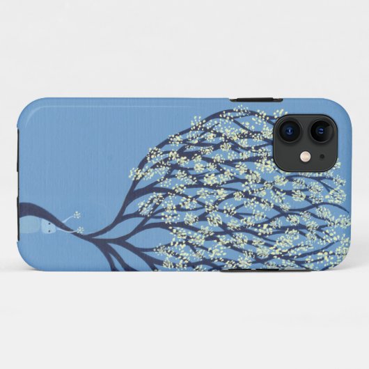 Blue Happy Case-Mate iPhone Case (Achterkant (horizontaal))