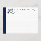 Blue Happy Cat gepersonaliseerde Kaarten (Voorkant)