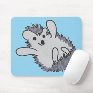 Blue Happy Cute Hedégel Mousepad Muismat