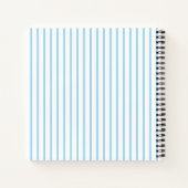 Blue Happy Cute Hedegel Notitieboek (Achterkant)