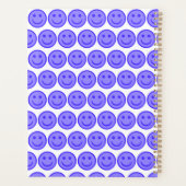 Blue Happy Face Planner (Achterkant)