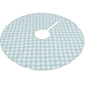 Blue Happy Faces Kerstmis Kerstboom Rok (Gekanteld)